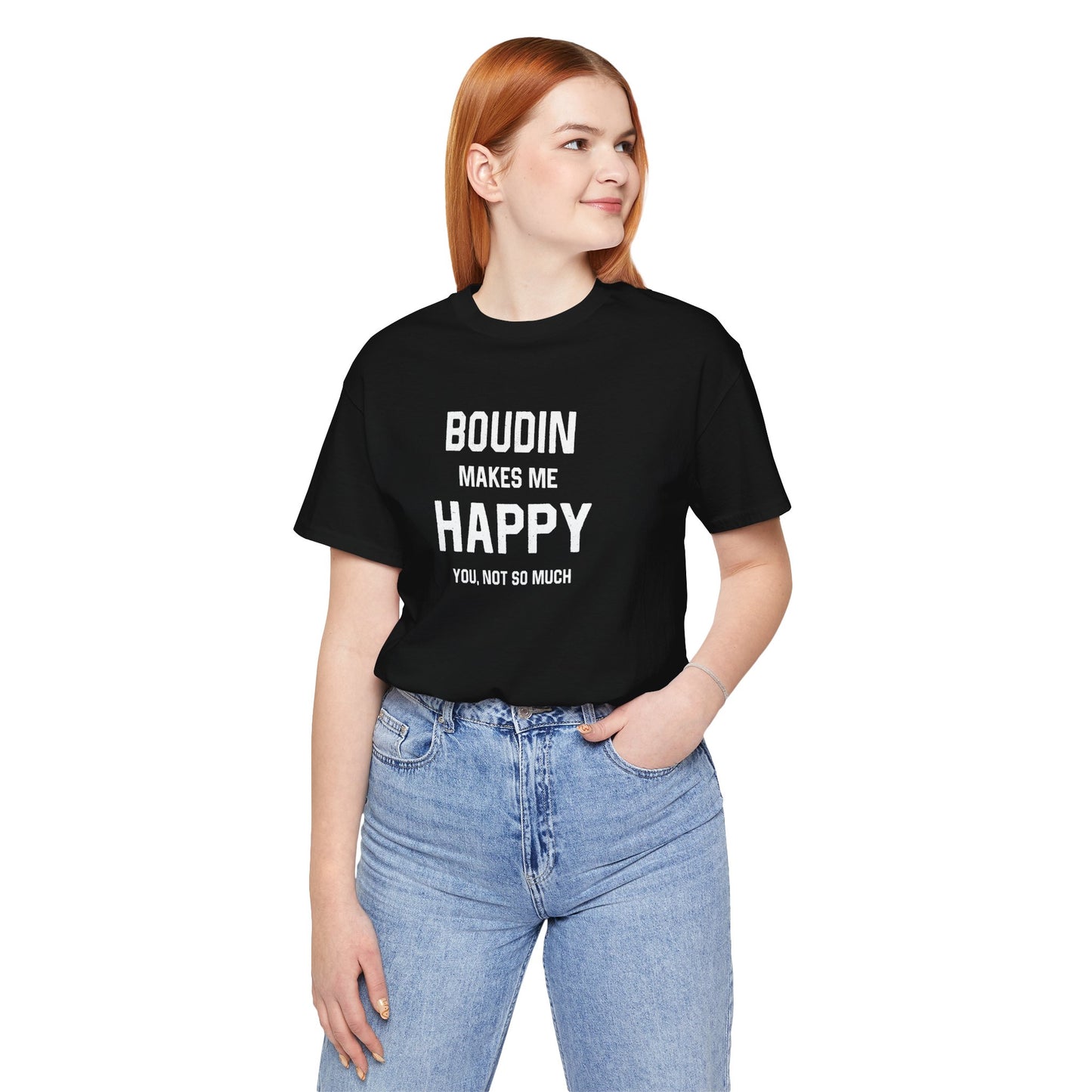 Boudin Makes Me Happy Cajun T-Shirt