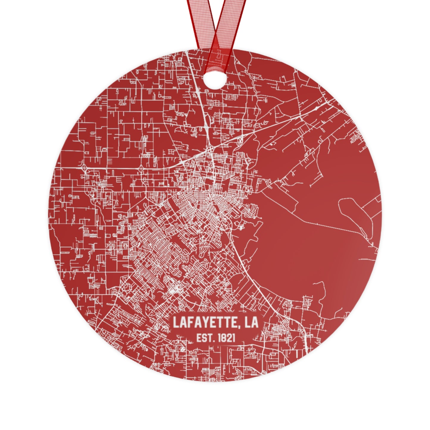 Lafayette Louisiana Christmas Ornament