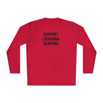 Support Louisiana Seafood Cajun Long Sleeve T-Shirt