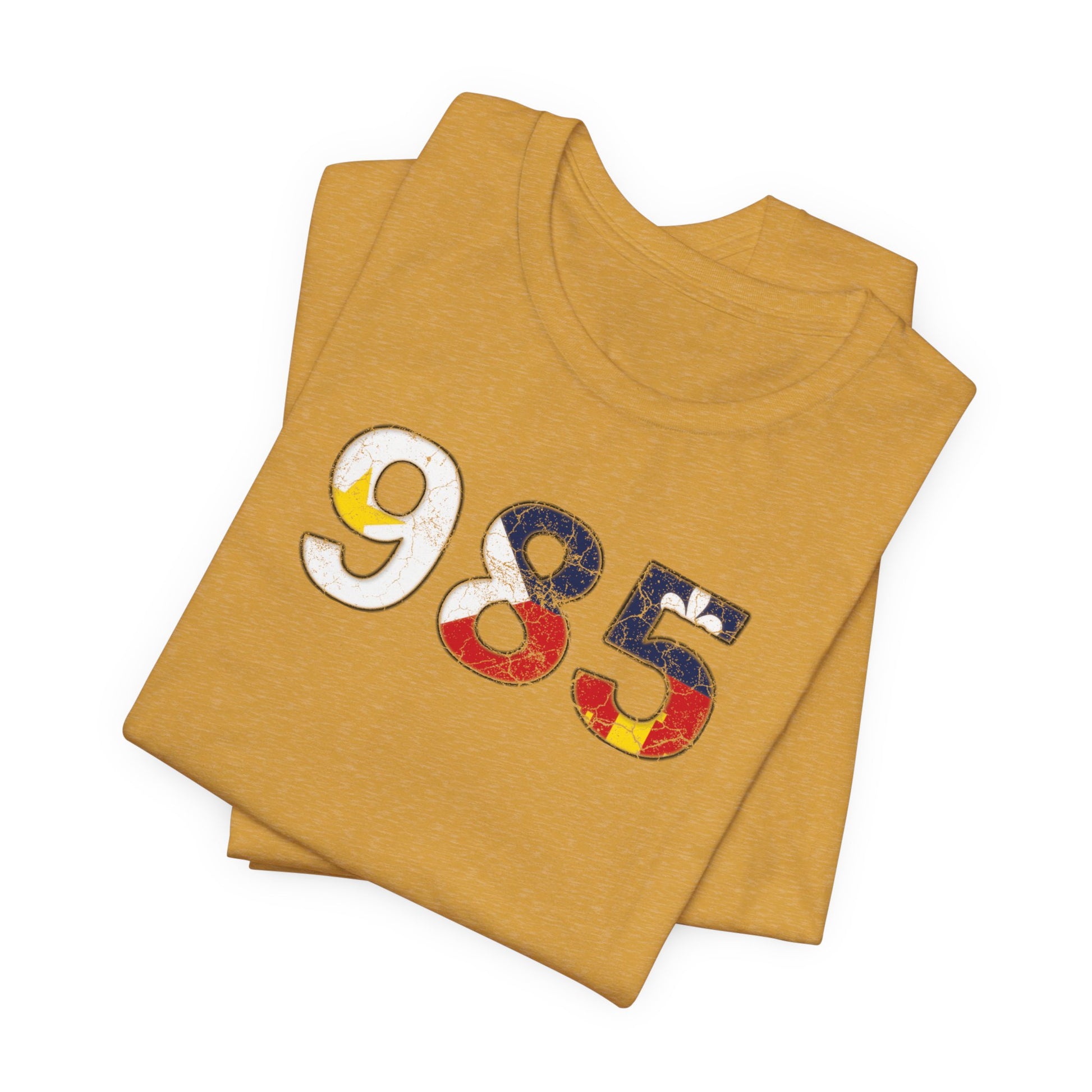 south-of-interstate-10-cajun-store-cajun-flag-985-area-code-t-shirt