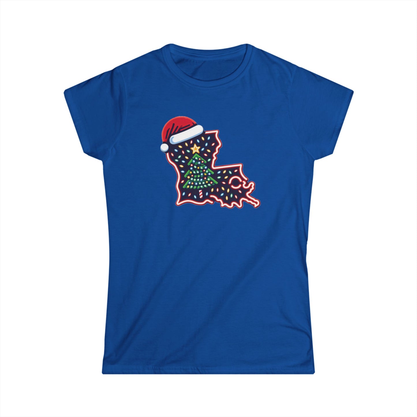 Women's Louisiana Christmas T-Shirt