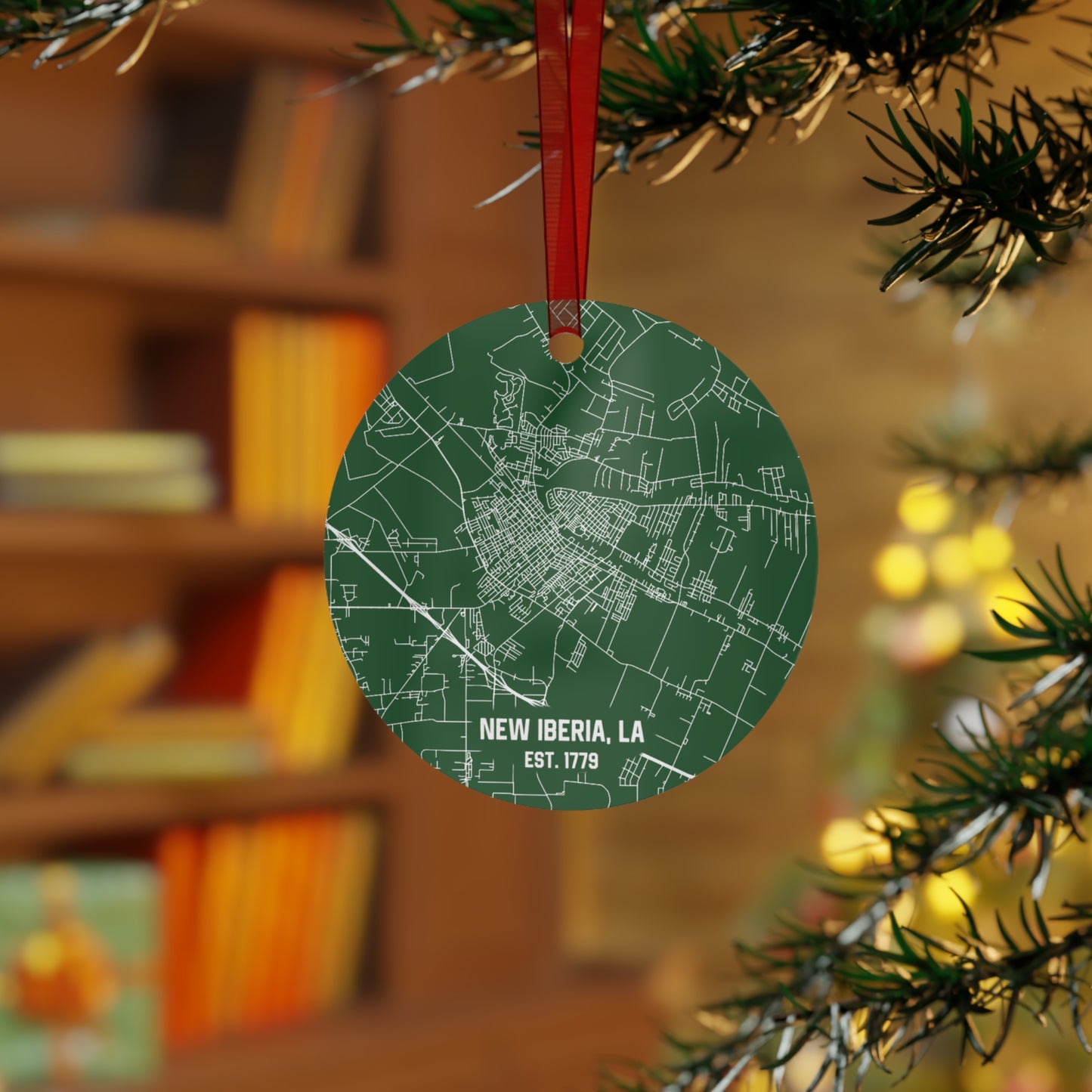 New Iberia Louisiana Christmas Ornament