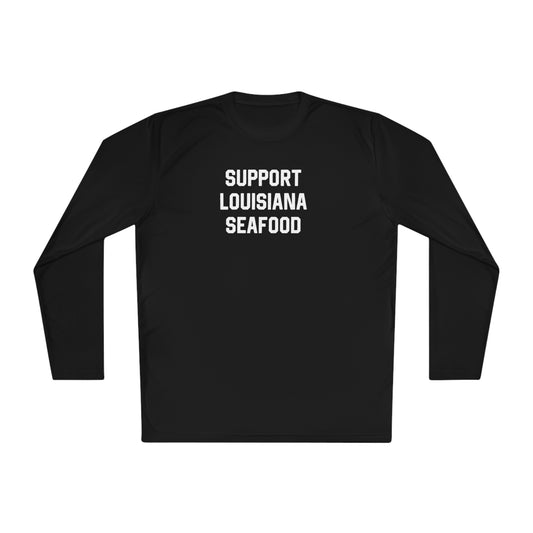 Support Louisiana Seafood Cajun Long Sleeve T-Shirt