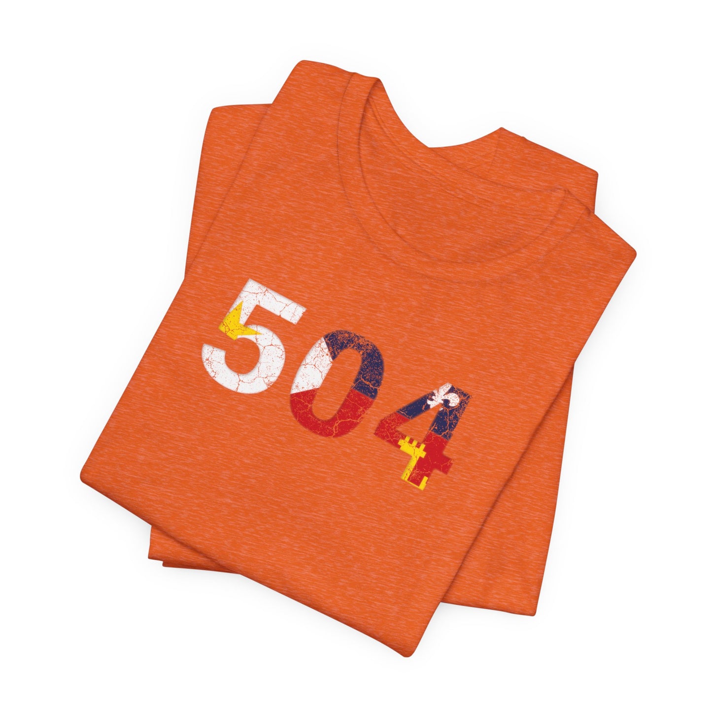 Cajun Flag 504 Area Code T-Shirt