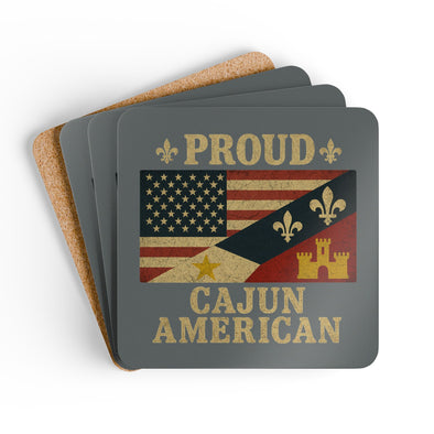 Proud Cajun-American Coasters (Set of 4)