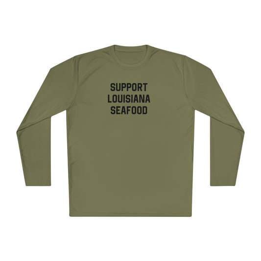 Support Louisiana Seafood Cajun Long Sleeve T-Shirt