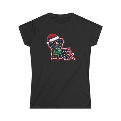 Women's Louisiana Christmas T-Shirt