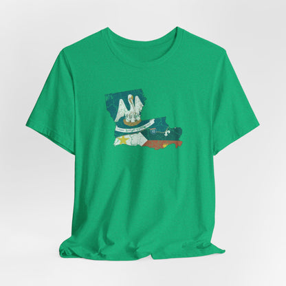 South of Interstate 10 Map Cajun Shirt