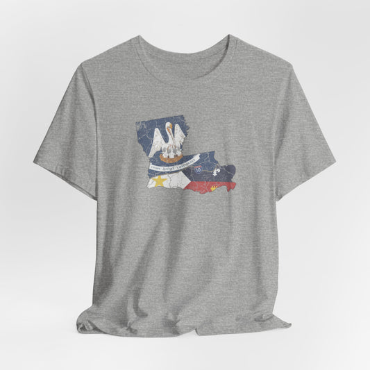 South of Interstate 10 Map Cajun Shirt