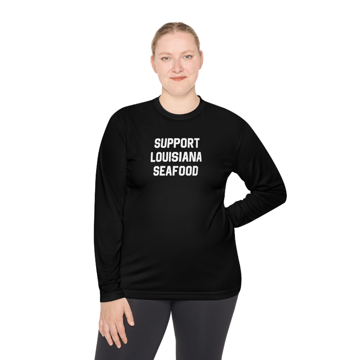 Support Louisiana Seafood Cajun Long Sleeve T-Shirt