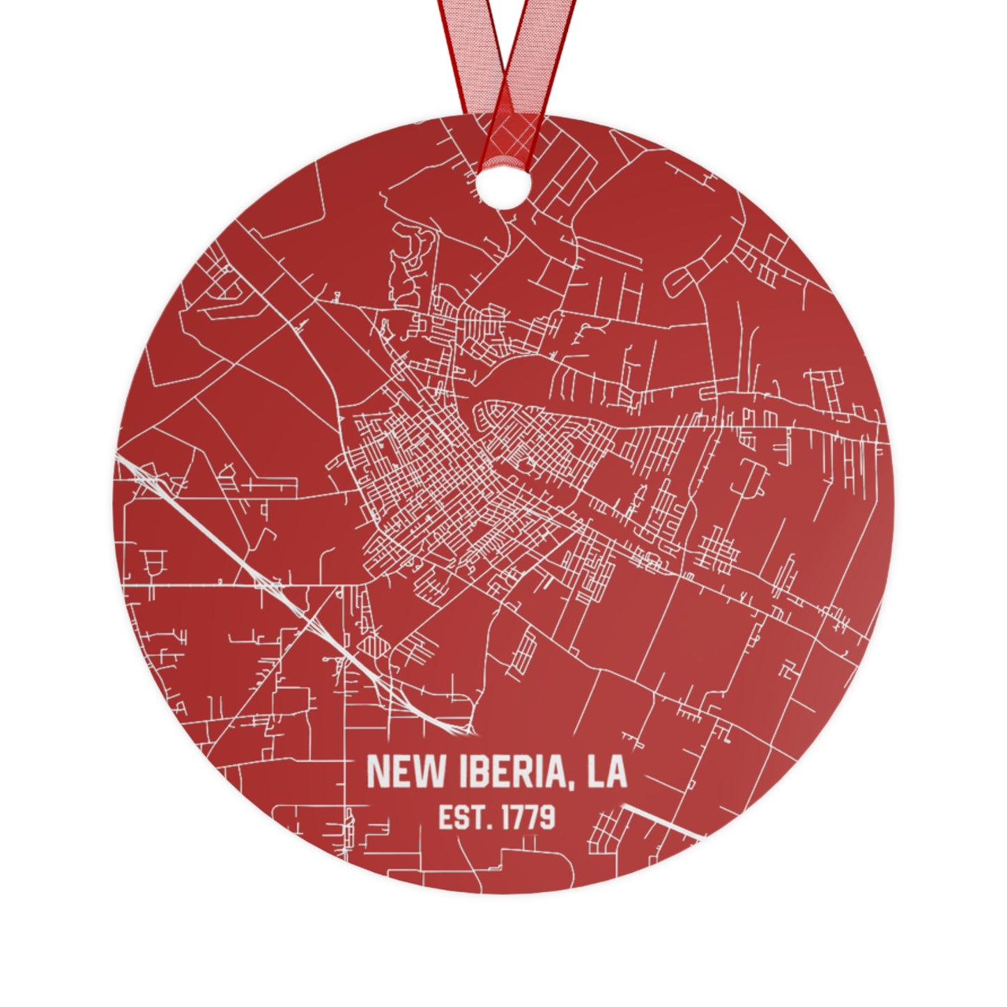 New Iberia Louisiana Christmas Ornament