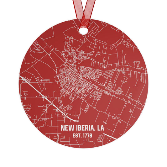 New Iberia Louisiana Christmas Ornament