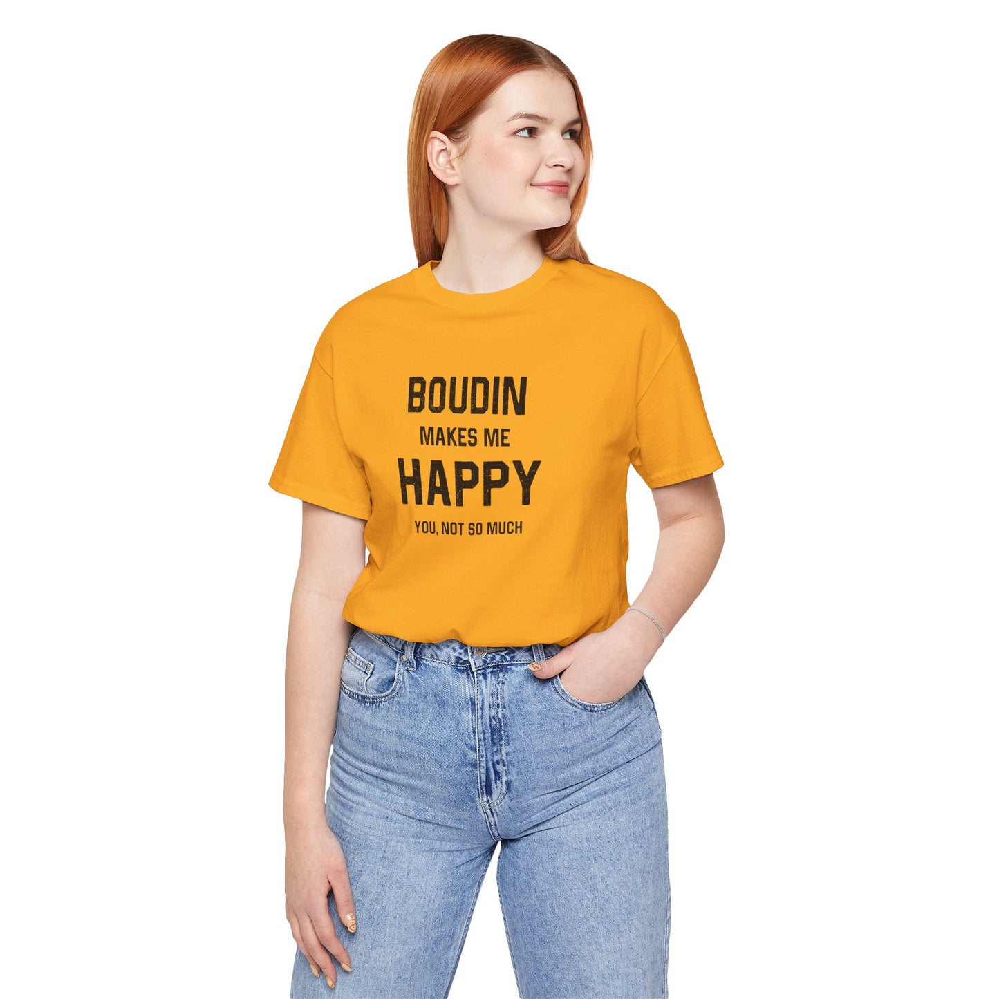 Boudin Makes Me Happy Cajun T-Shirt