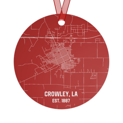 Crowley Louisiana Christmas Ornament