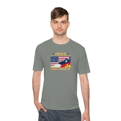 Cajun-American Proud Dry Fit T-Shirt