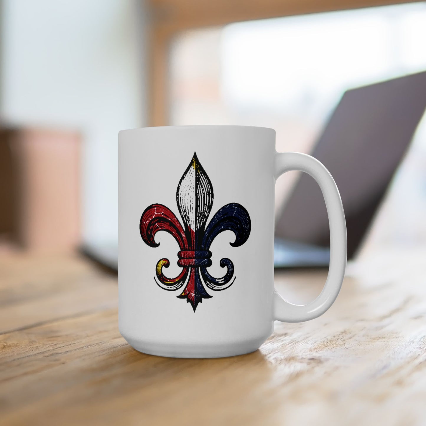 Cajun Fleur-de-lis Coffee Mug (11oz, 15oz)