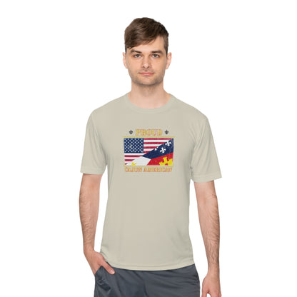 Cajun-American Proud Dry Fit T-Shirt