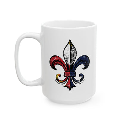 Cajun Fleur-de-lis Coffee Mug (11oz, 15oz)