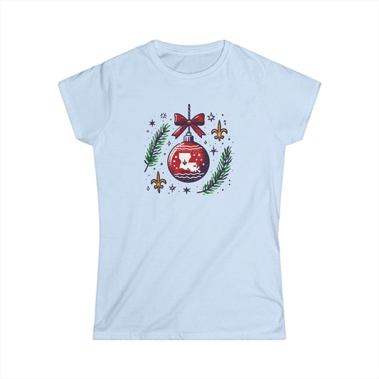 south-of-interstate-10-cajun-store-womens-louisiana-ornament-t-shirt