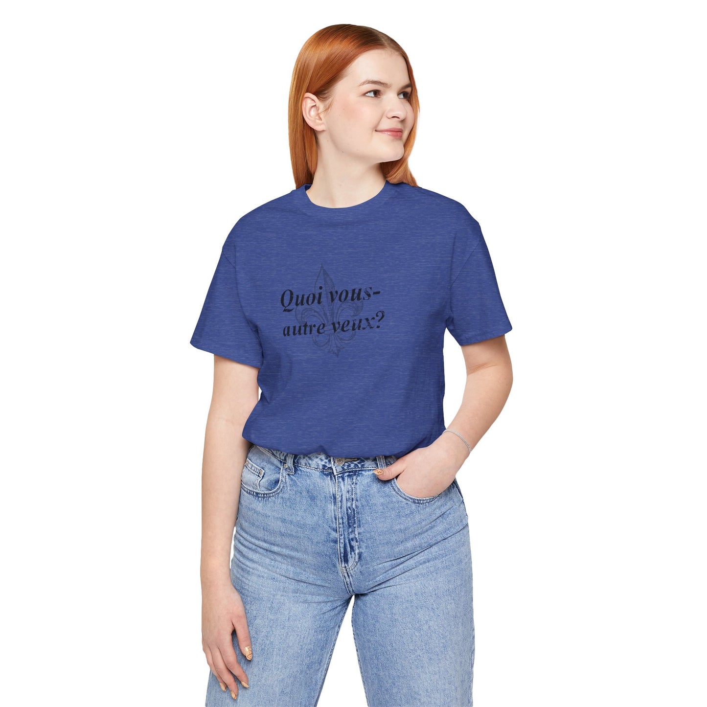 Quoi vous-autre veux? (What do y'all want?) Cajun French T-Shirt