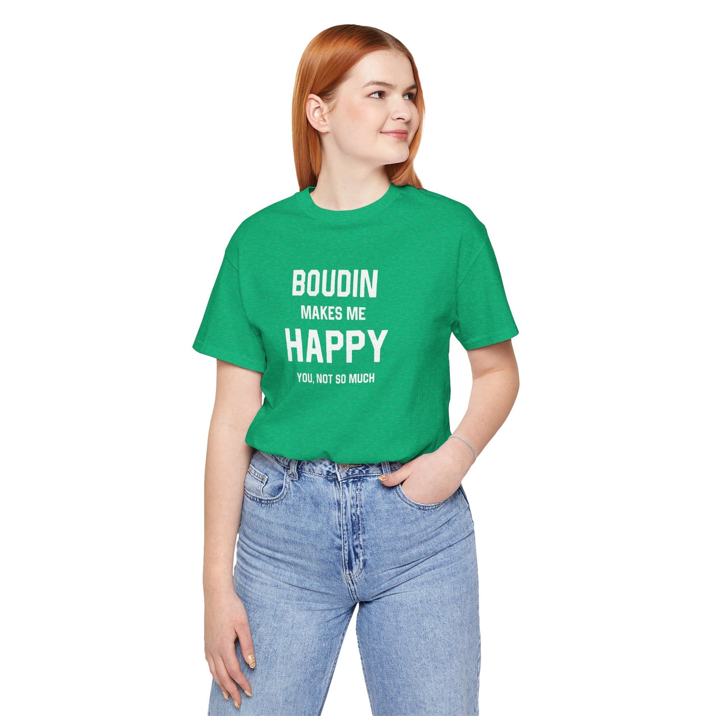 Boudin Makes Me Happy Cajun T-Shirt