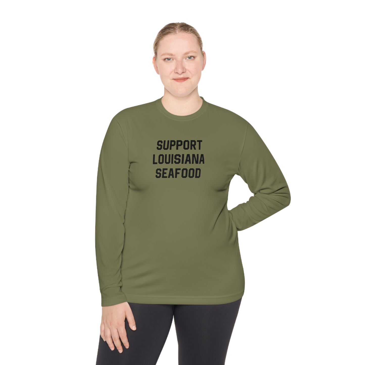 Support Louisiana Seafood Cajun Long Sleeve T-Shirt