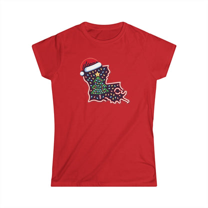 Women's Louisiana Christmas T-Shirt