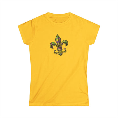 Women's Mardi Gras Fleur-de-Lis Cajun T-Shirt