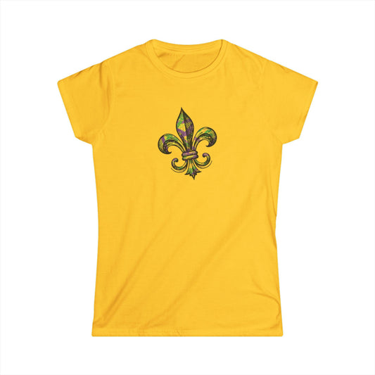 Women's Mardi Gras Fleur-de-Lis Cajun T-Shirt