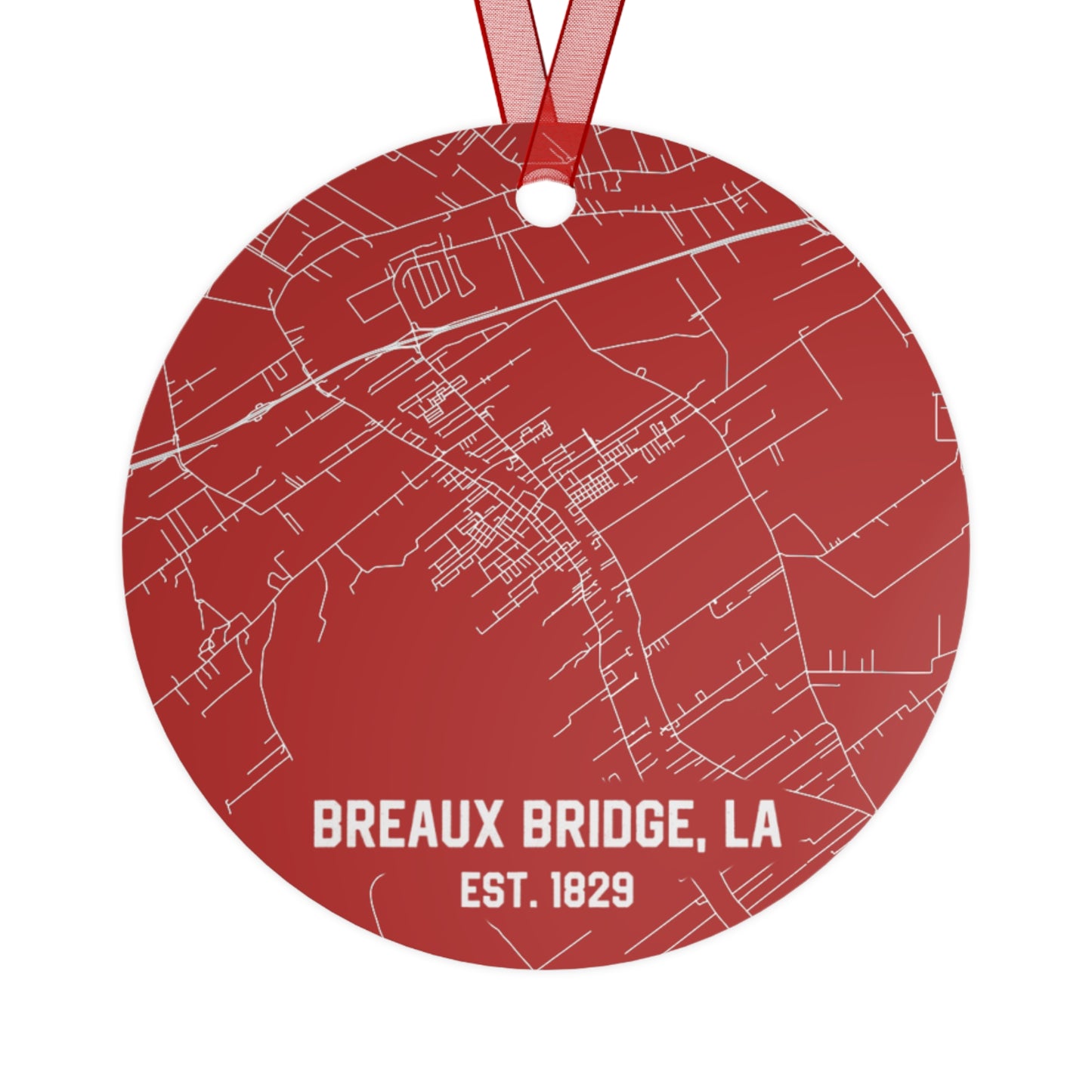 Breaux Bridge Louisiana Christmas Ornament