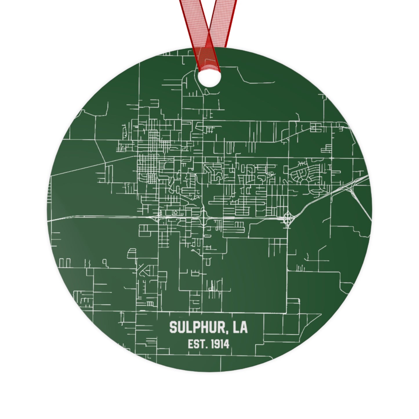 Sulphur Louisiana Christmas Ornament