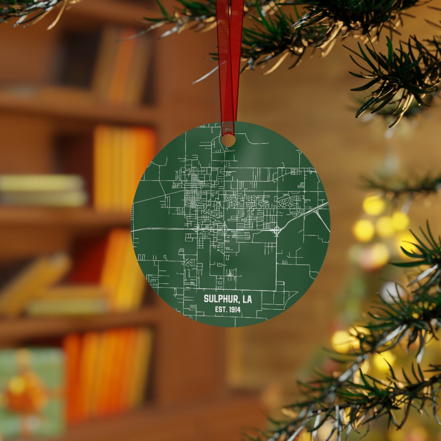 Sulphur Louisiana Christmas Ornament