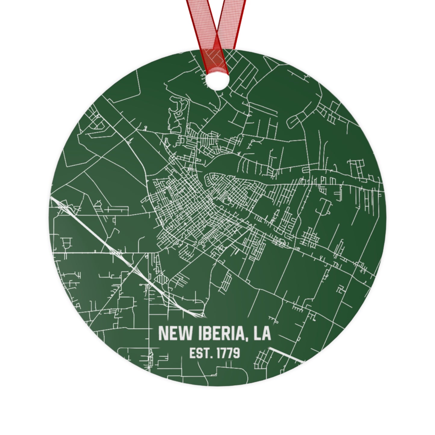 New Iberia Louisiana Christmas Ornament