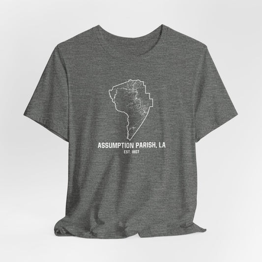 Assumption Parish Cajun T-Shirt - South of Interstate 10 - #Cajun Store# - #Cajun Clothing# - #Cajun Shirts#