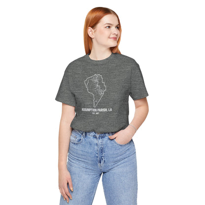 Assumption Parish Cajun T-Shirt - South of Interstate 10 - #Cajun Store# - #Cajun Clothing# - #Cajun Shirts#
