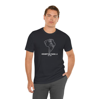 Assumption Parish Cajun T-Shirt - South of Interstate 10 - #Cajun Store# - #Cajun Clothing# - #Cajun Shirts#