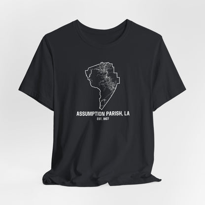 Assumption Parish Cajun T-Shirt - South of Interstate 10 - #Cajun Store# - #Cajun Clothing# - #Cajun Shirts#