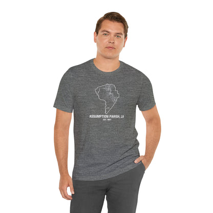 Assumption Parish Cajun T-Shirt - South of Interstate 10 - #Cajun Store# - #Cajun Clothing# - #Cajun Shirts#