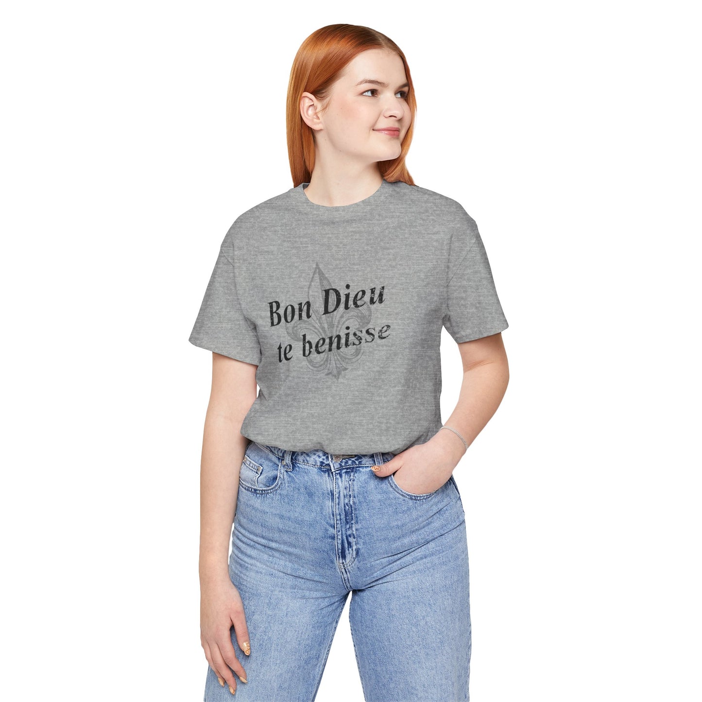 Bon Dieu te benisse (God Bless You) Cajun French T-Shirt - South of Interstate 10 - #Cajun Store# - #Cajun Clothing# - #Cajun Shirts#