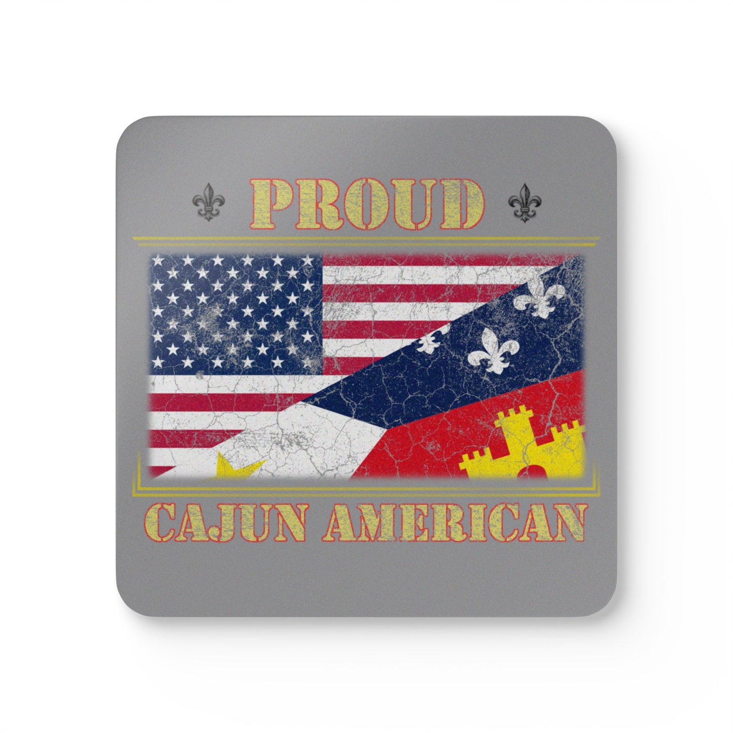 Cajun-American Coaster, Cajun Coasters (Set of 4) - South of Interstate 10 - #Cajun Store# - #Cajun Clothing# - #Cajun Shirts#