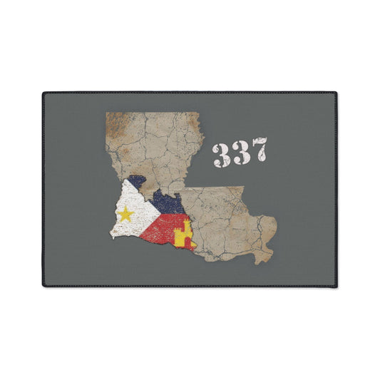 Cajun Area Code 337, Cajun Door Mat - South of Interstate 10 - #Cajun Store# - #Cajun Clothing# - #Cajun Shirts#