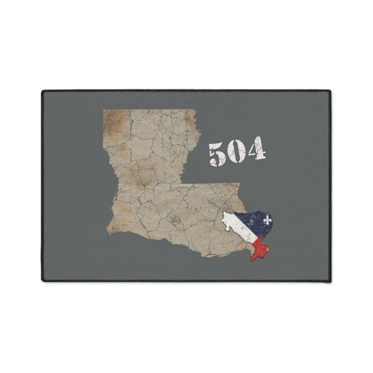 Cajun Area Code 504, Cajun Door Mat - South of Interstate 10 - #Cajun Store# - #Cajun Clothing# - #Cajun Shirts#