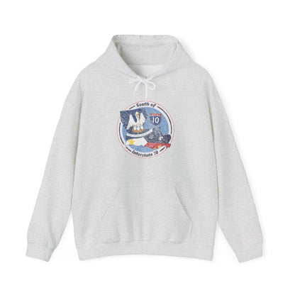 Cajun Country South of I-10, Cajun Hoodie - South of Interstate 10 - #Cajun Store# - #Cajun Clothing# - #Cajun Shirts#