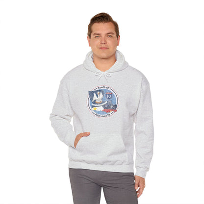 Cajun Country South of I-10, Cajun Hoodie - South of Interstate 10 - #Cajun Store# - #Cajun Clothing# - #Cajun Shirts#