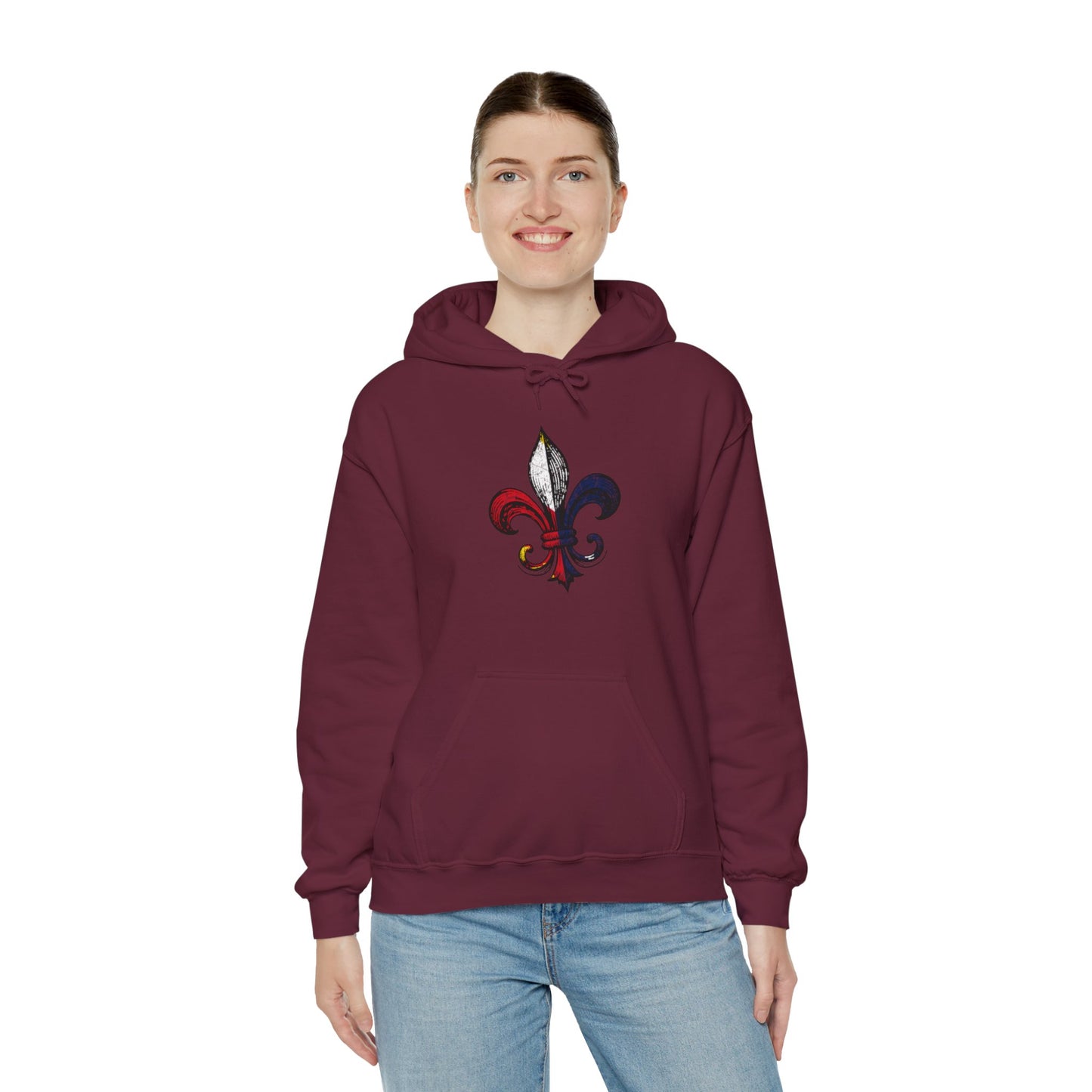 Cajun Fleur-de-lis Hoodie, Cajun Hoodie