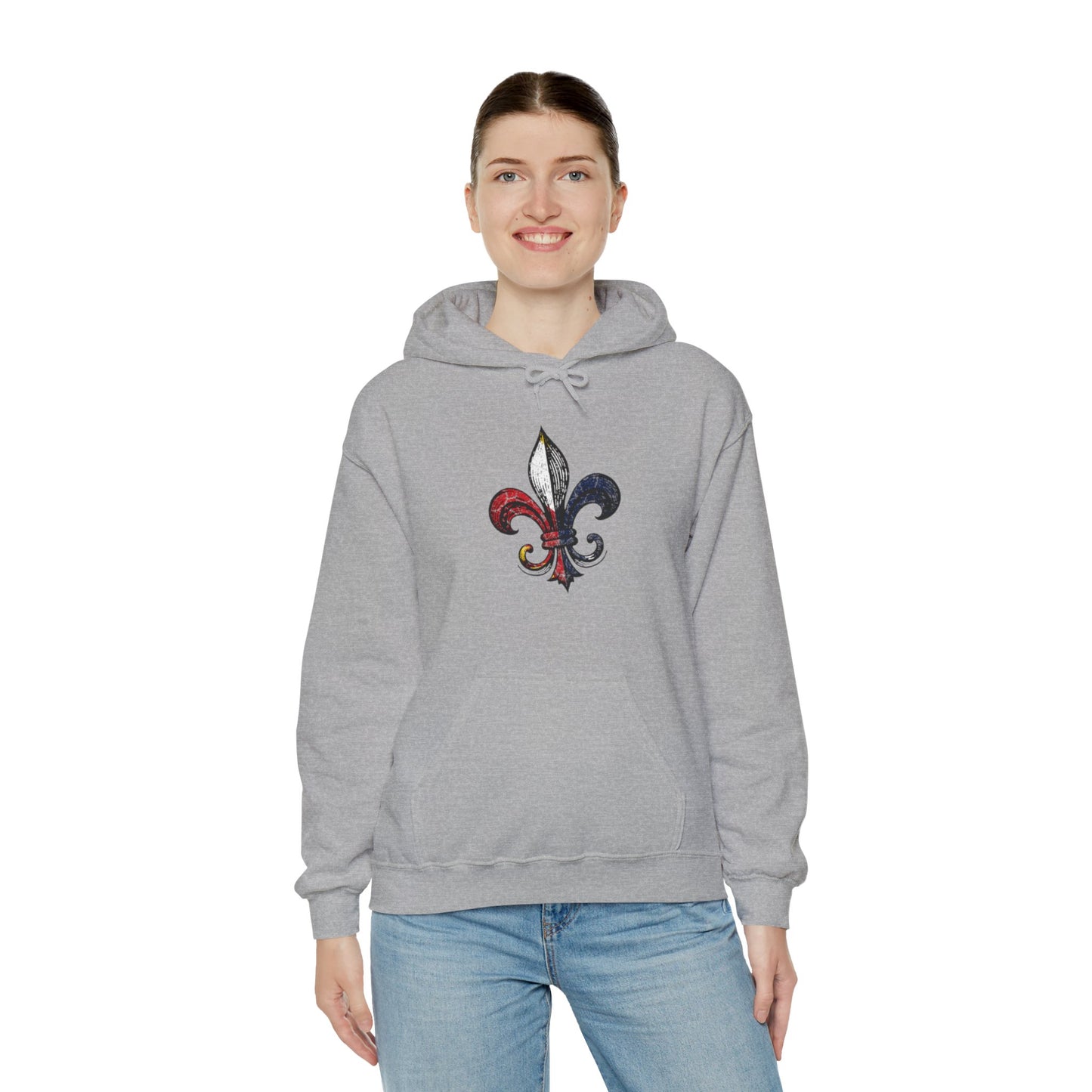 Cajun Fleur-de-lis Hoodie, Cajun Hoodie