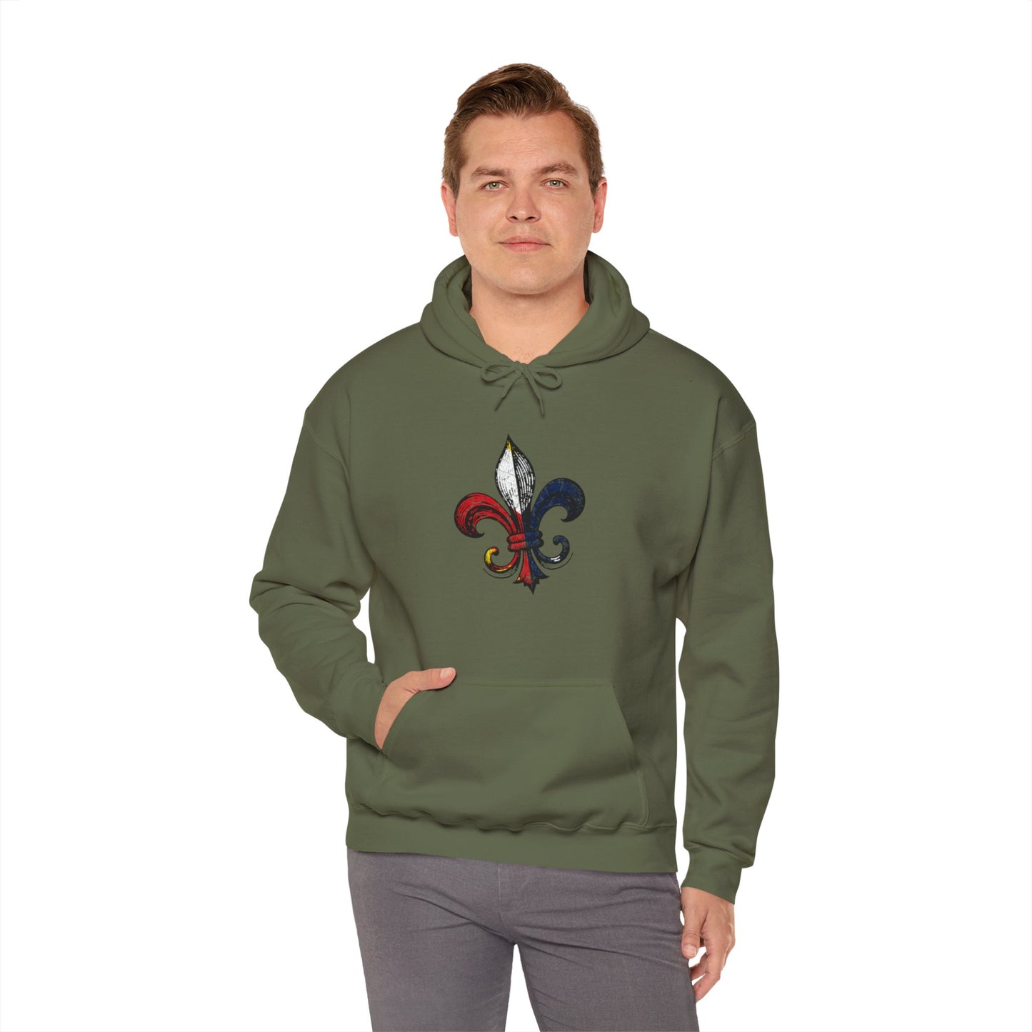 Cajun Fleur-de-lis Hoodie, Cajun Hoodie