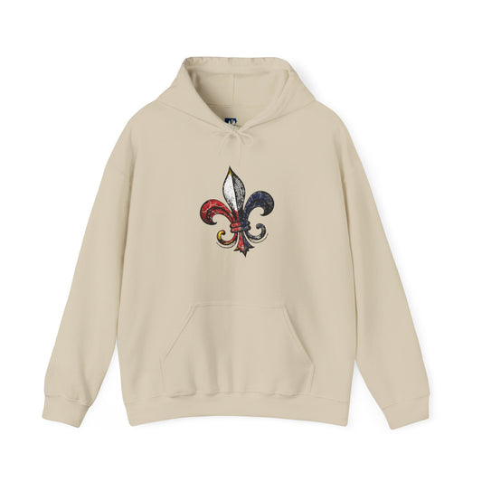 Cajun Fleur-de-lis Hoodie, Cajun Hoodie