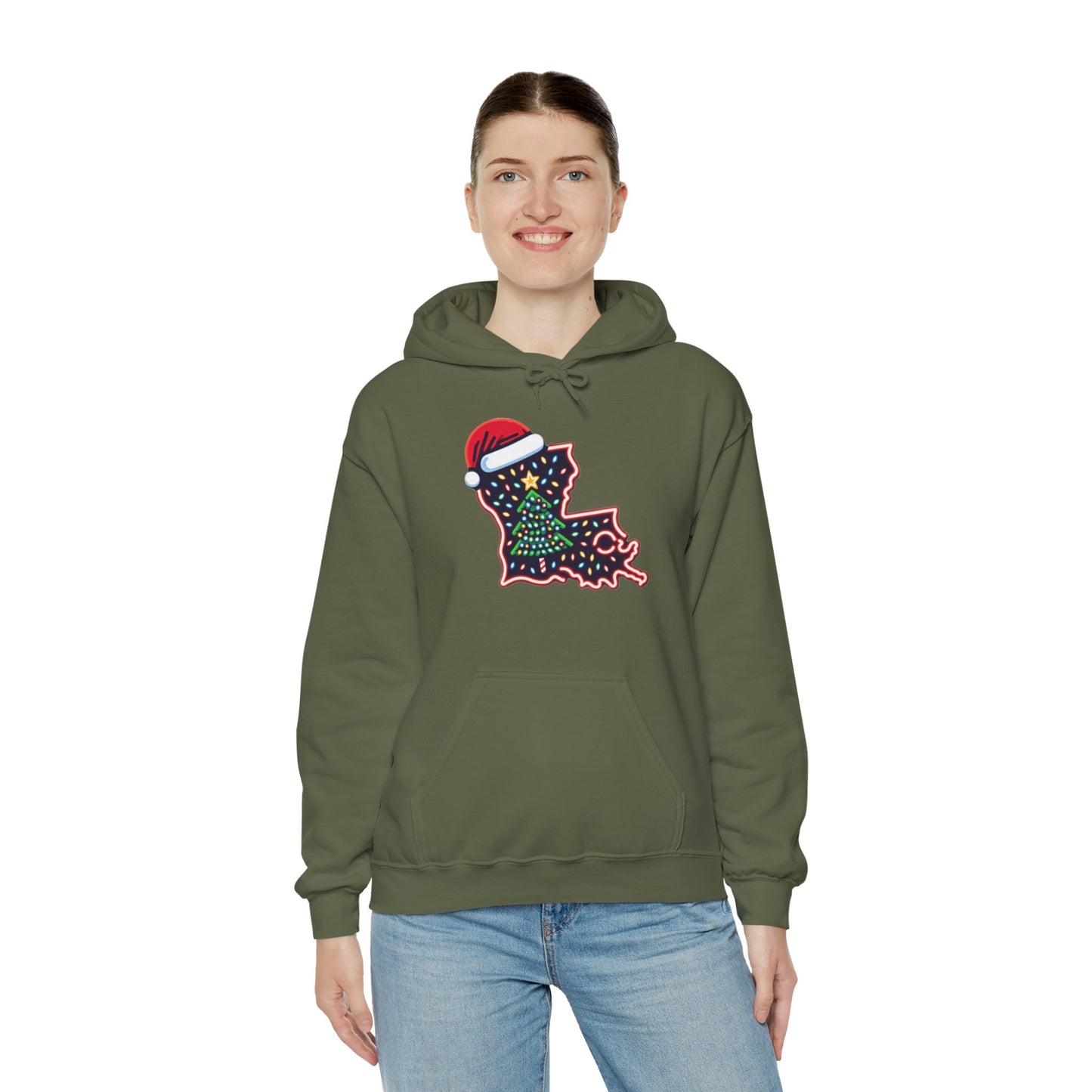 Louisiana Christmas Hoodie, Cajun Christmas Hoodie