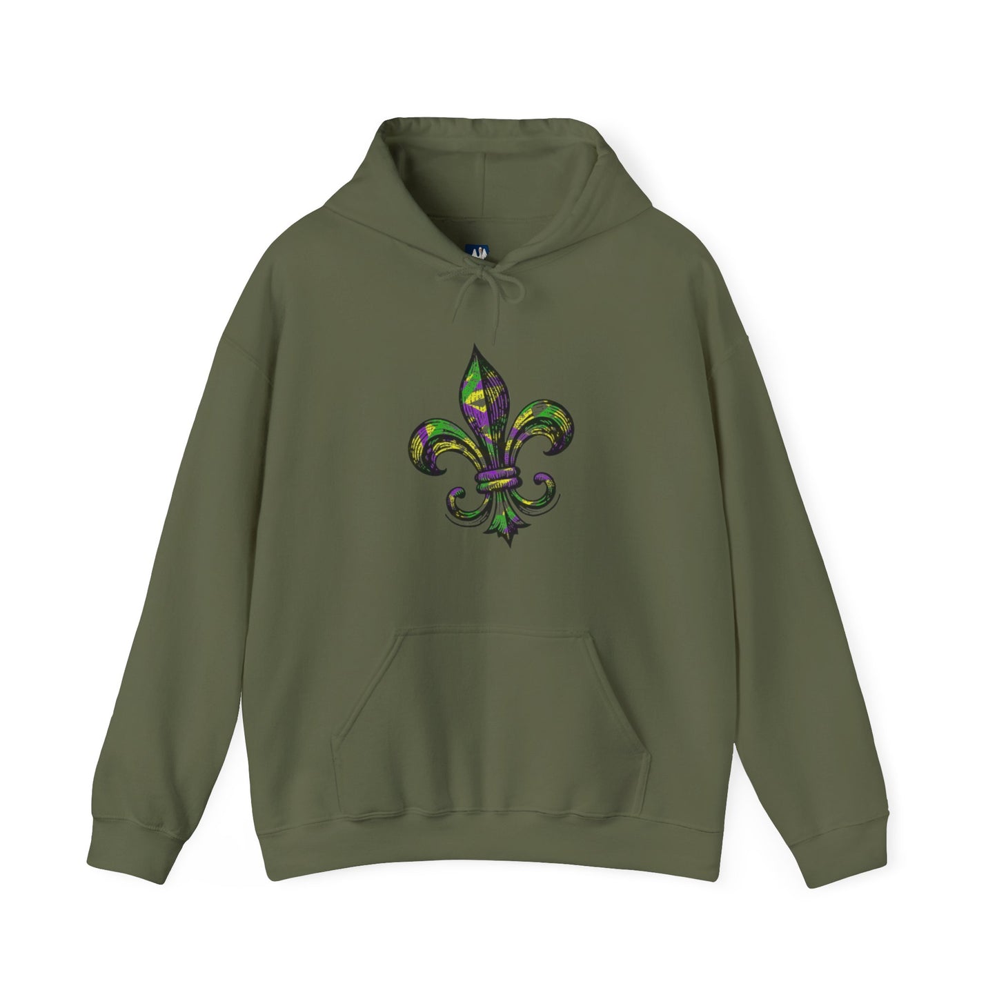 Mardi Gras Fleur-de-lis Hoodie, Cajun Hoodie